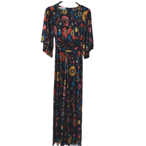 Boden Icons Evelyn Jumpsuit Us Size 2 Blue Floral - Picture 1 of 15